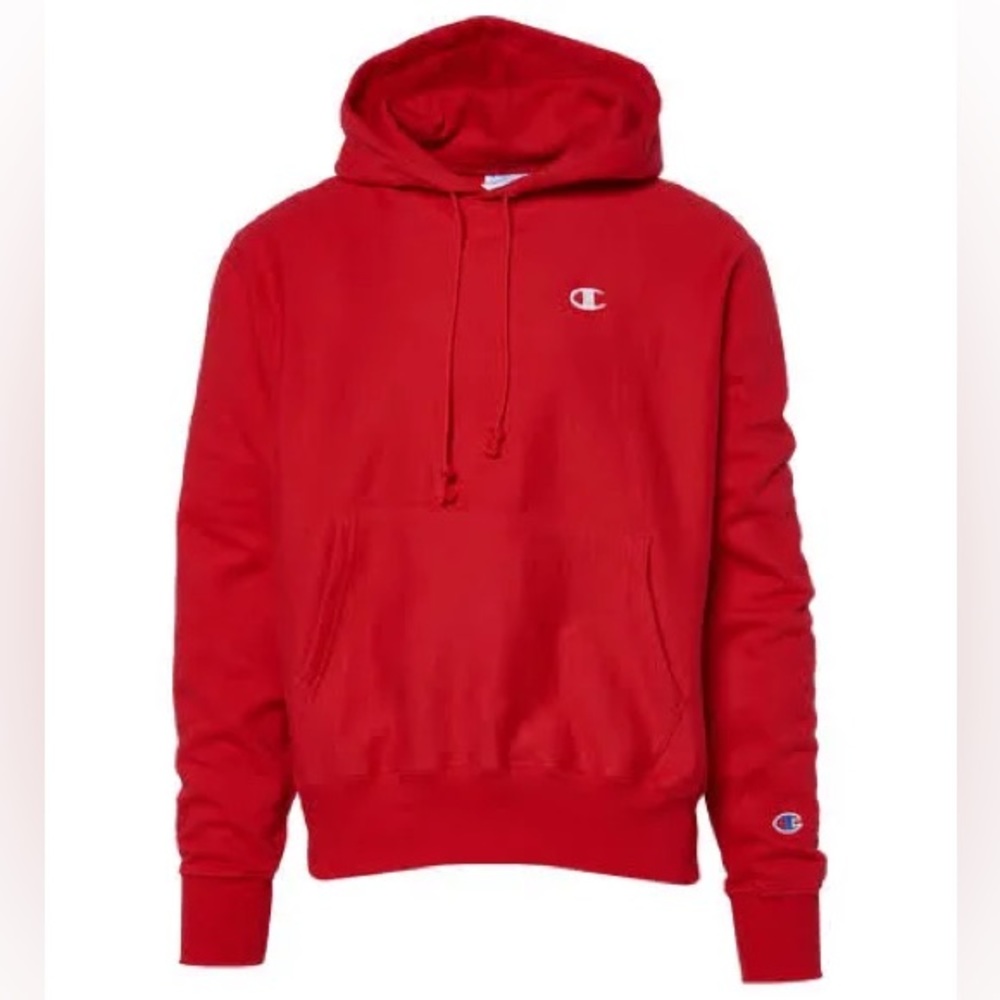 CHAMPION basic red hoodie